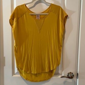 Mustard tunic dress top